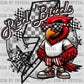 Red Birds Mascot Ready to Press Transfer DTF Transfer Sublimation Transfer