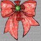 Christmas Coquette Bow Ready to Press Transfer DTF Transfer Sublimation Transfer