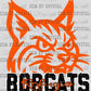 Refugio Bobcats Mascot Ready to Press Transfer DTF Transfer Sublimation Transfer