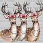 Christmas Reindeer Ready to Press Transfer DTF Transfer Sublimation Transfer