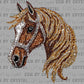 Faux Rhinestone Horse Ready to Press Transfer DTF Transfer Sublimation Transfer