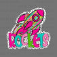 Rockets Colorful mascot Ready to Press Transfer DTF Transfer Sublimation Transfer