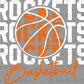 Rockets Basketball Mascot Ready to Press Transfer DTF Transfer