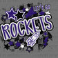 Rockets Blue Ready to Press DTF Transfers Sublimation Transfers