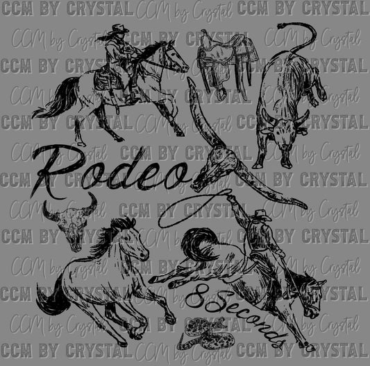 Western Rodeo Ready to Press Instant Peel DTF Transfers Sublimation Transfers