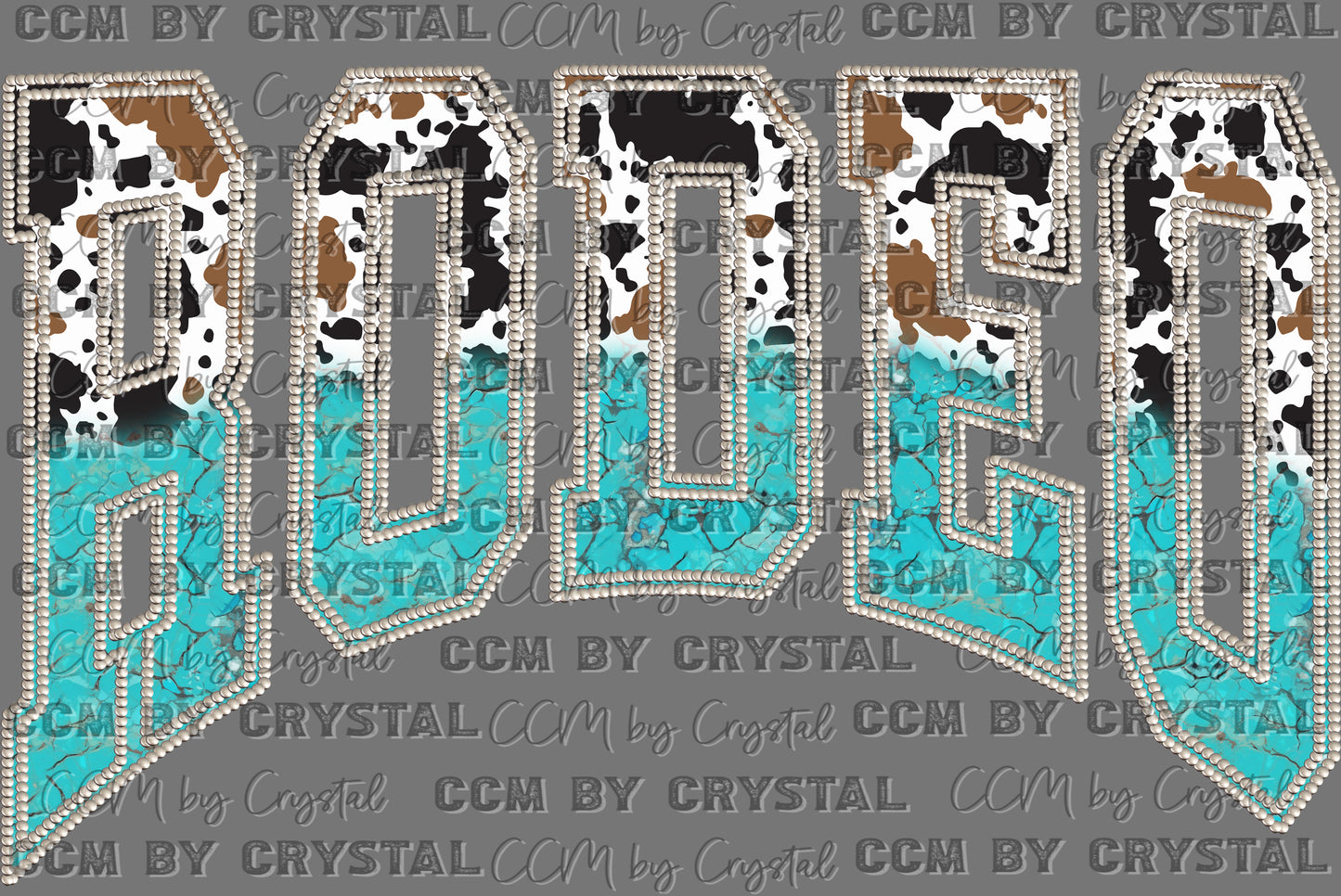 Rodeo Western Rodeo Ready to Press Transfer DTF Transfer Sublimation Transfer