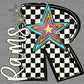 R Rams Checkered Mascot Ready to Press Transfer DTF Transfer Sublimation Transfer