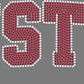 Ruston Karla 2 Color Approximately 11" wide Spangle Transfer