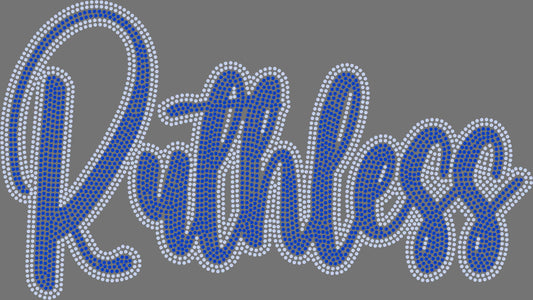 Ruthless 11" 2-Color Ready to Press Spangle Transfer Bling Transfer Sparkle Transfer