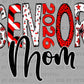 Senior Mom 2026 Red Black White DTF Transfer Sublimation Transfer