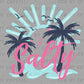 Salty Beach Summer Ready to Press Transfer DTF Transfer Sublimation Transfer