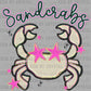 Sandcrabs Mascot Preppy Ready to Press Instant Peel DTF Transfers Sublimation Transfers
