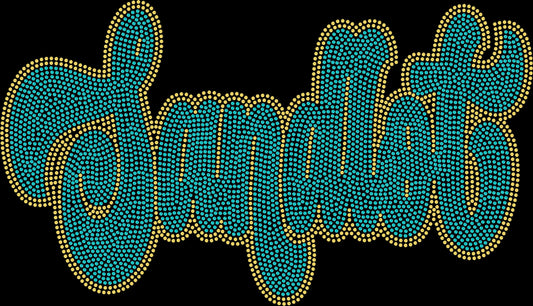 Sandlot 2-Color Approximately 11" wide Spangle Transfer