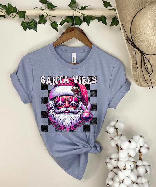 Santa Vibes Christmas Ready to Press Transfer