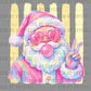 Pastel Santa Christmas Ready to Press DTF Transfers