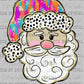 Christmas Colorful Santa Ready to Press Transfer DTF Transfer Sublimation Transfer