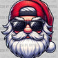 Christmas Ballcap Santa Ready to Press Transfer DTF Transfer Sublimation Transfer