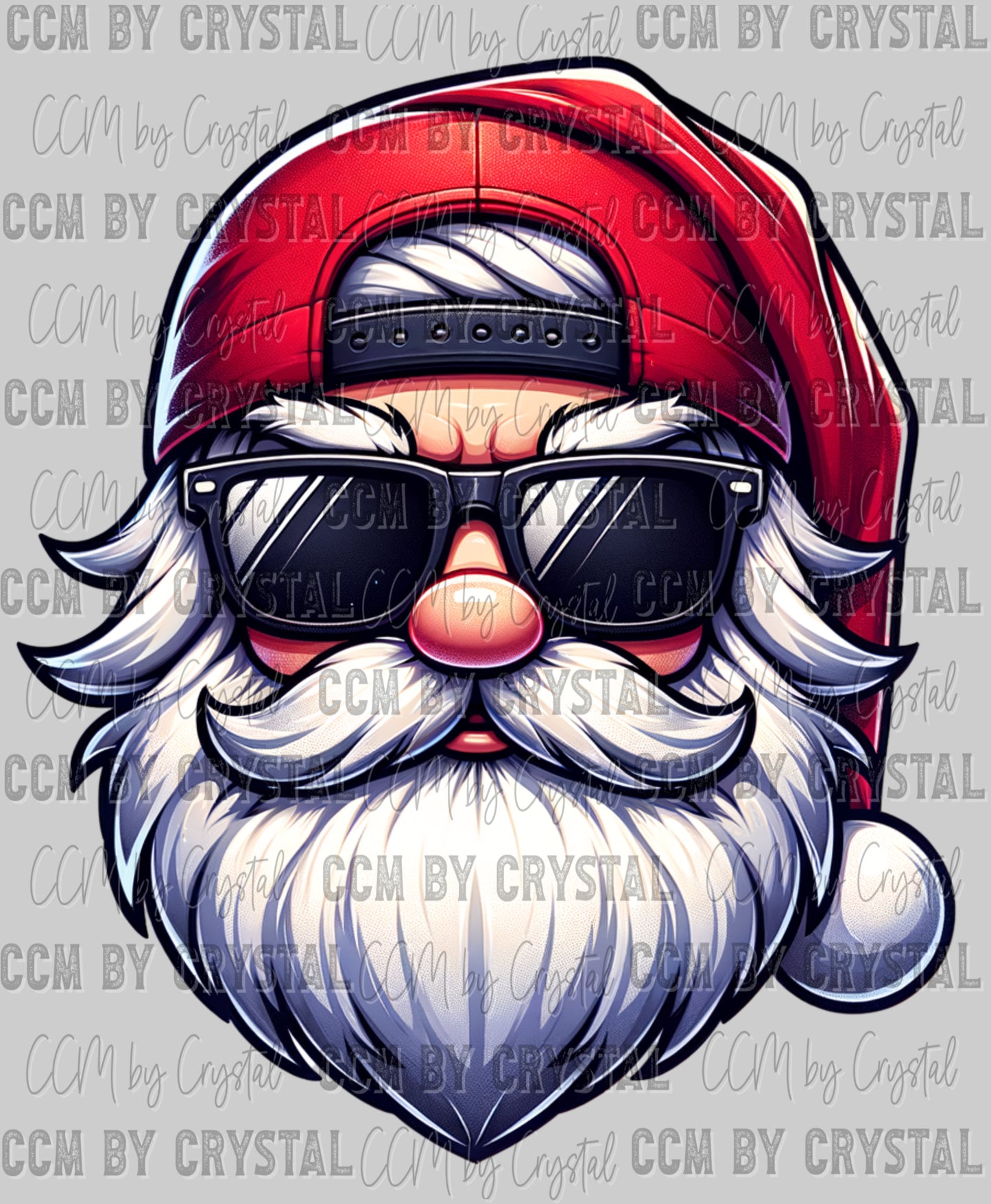 Christmas Ballcap Santa Ready to Press Transfer DTF Transfer Sublimation Transfer
