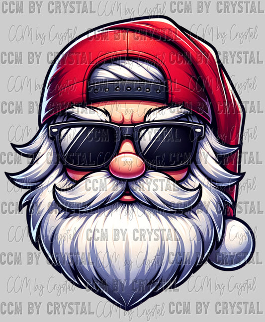 Christmas Ballcap Santa Ready to Press Transfer DTF Transfer Sublimation Transfer