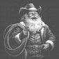 Cowboy Santa Christmas Western Ready to Press Instant Peel DTF Transfers