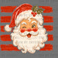Stripes Santa Winky Christmas Ready to Press DTF Transfers
