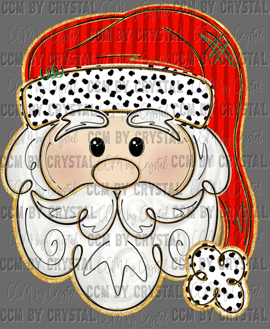Christmas Santa Ready to Press Transfer DTF Transfer Sublimation Transfer