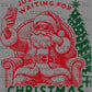 Just Waiting for Christmas Santa Selfie Ready to Press Transfer DTF Transfer Sublimation Transfer