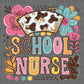 School Nurse School Ready to Press Transfer DTF Transfer Sublimation Transfer