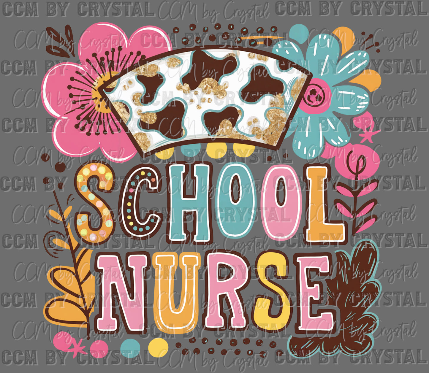 School Nurse School Ready to Press Transfer DTF Transfer Sublimation Transfer