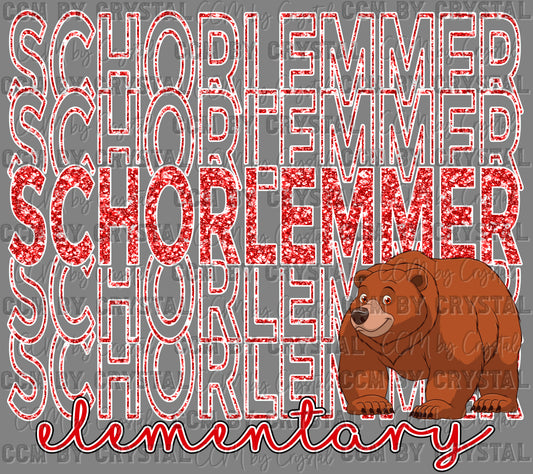 Victoria Schorlemer Elementary Faux Glitter Ready to Press Transfer DTF Transfer