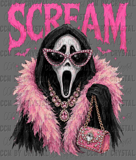 Spooky Glam Horror Halloween Ready to Press Transfer Direct to Film DTF Transfers