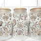 Seashells Summer Beach UV Transfer 16oz Libby Glass Can Wrap Ready to Apply