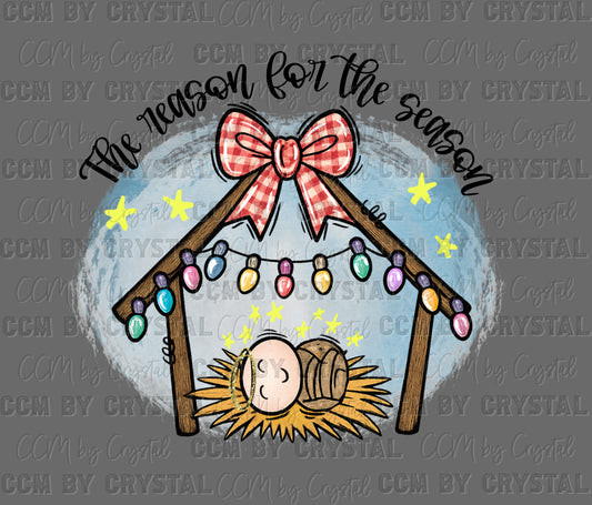The Reason for the Season Christmas Ready to Press Instant Peel DTF Transfers Sublimation Transfers