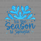 Tis the Season Winter Christmas Snowflake Ready to Press Instant Peel DTF Transfers Sublimation Transfers