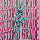 Second Grade Lightning Bolt Ready to Press Transfer