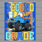 Second 2nd Monster Truck Back to School Ready to Press Transfer Direct to Film DTF Transfers