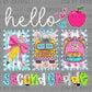 Hello, Second Grade Back to School Ready to Press Transfer DTF Transfer