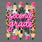 2nd Second Grade Leopard Pencils Back to School Ready to Press Transfer Direct to Film DTF Transfers