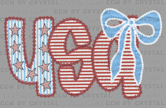 USA Fourth of July 4th Patriotic Ready to Press Transfer DTF Transfer Sublimation Transfer