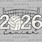 2026 Volleyball Senior Ready to Press Transfer DTF Transfer Sublimation Transfer