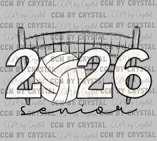 2026 Volleyball Senior Ready to Press Transfer DTF Transfer Sublimation Transfer