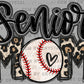 Senior Mom Baseball Ready to Press Transfer DTF Transfer Sublimation Transfer