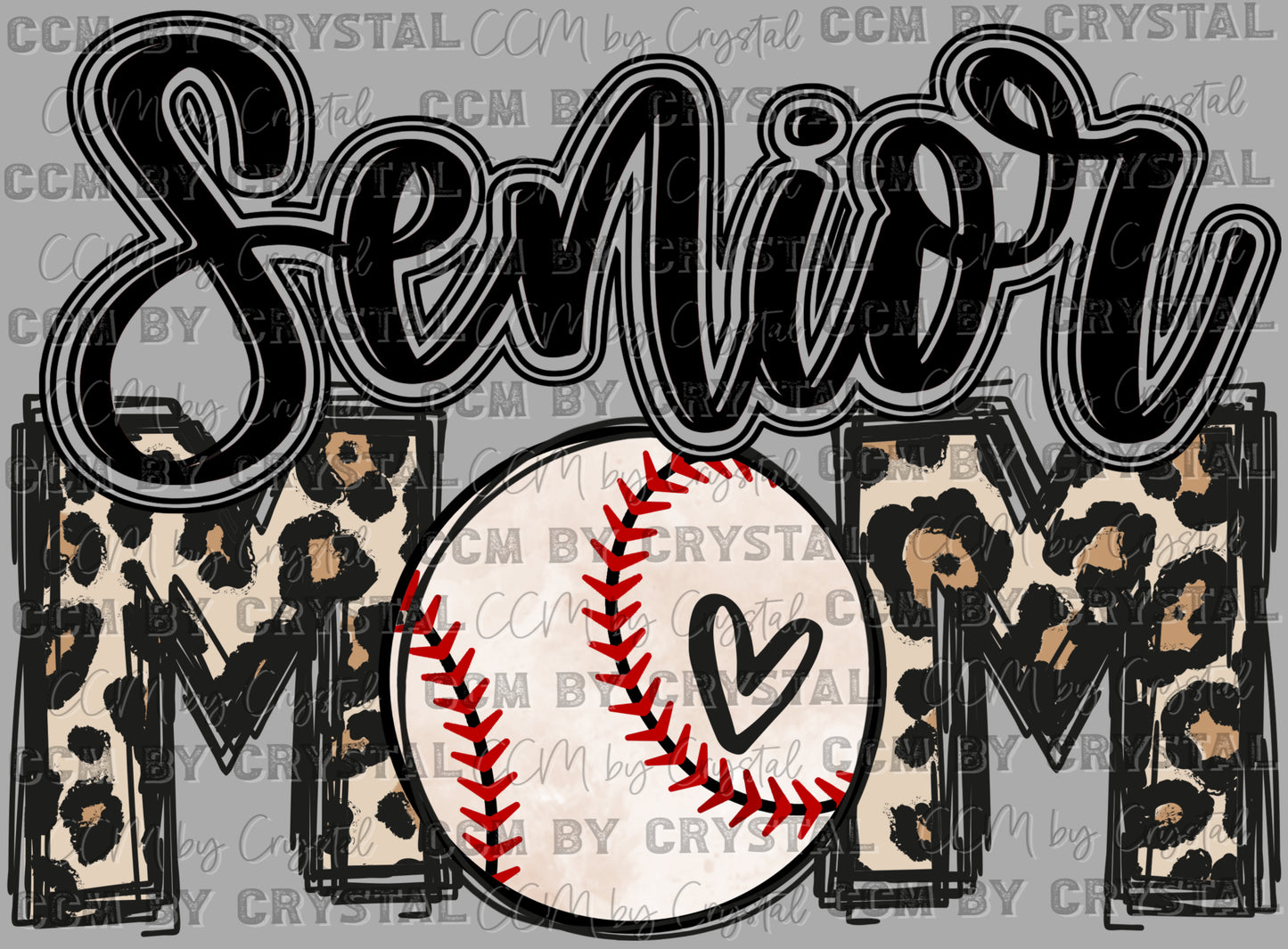 Senior Mom Baseball Ready to Press Transfer DTF Transfer Sublimation Transfer