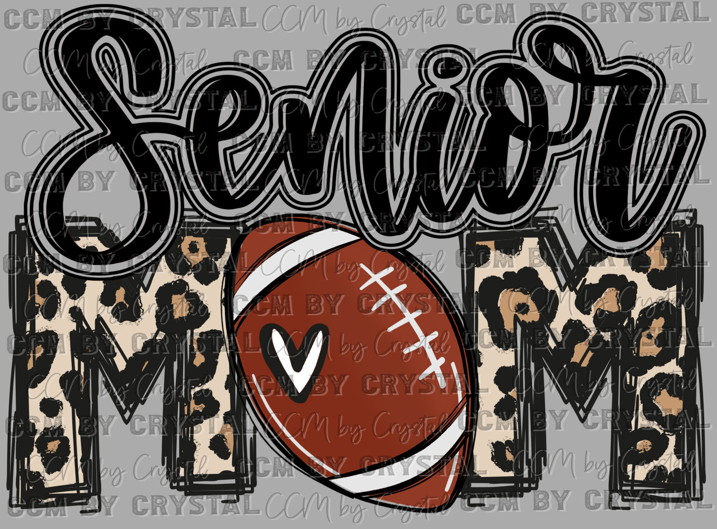 Senior Mom Football Ready to Press Transfer DTF Transfer Sublimation Transfer