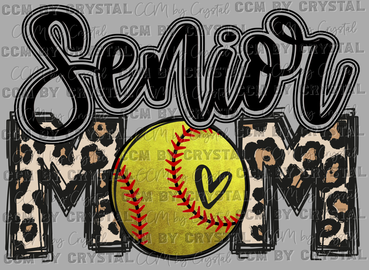 Senior Mom Softball Ready to Press Transfer DTF Transfer Sublimation Transfer