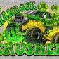 Shamrock Crusher Truck St Patrick's Day Ready to Press Transfer DTF Transfer Sublimation Transfer
