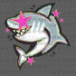 Shark Mascot Faux Glitter Ready to Press DTF Transfers Sublimation Transfers