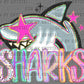 Sharks Pastel Mascot Ready to Press DTF Transfers