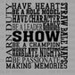 Show Life Barn Duty Western Rodeo Ready to Press Instant Peel DTF Transfers Sublimation Transfers