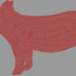 Show Pig 1 Color Approximately 11" wide Spangle Transfer